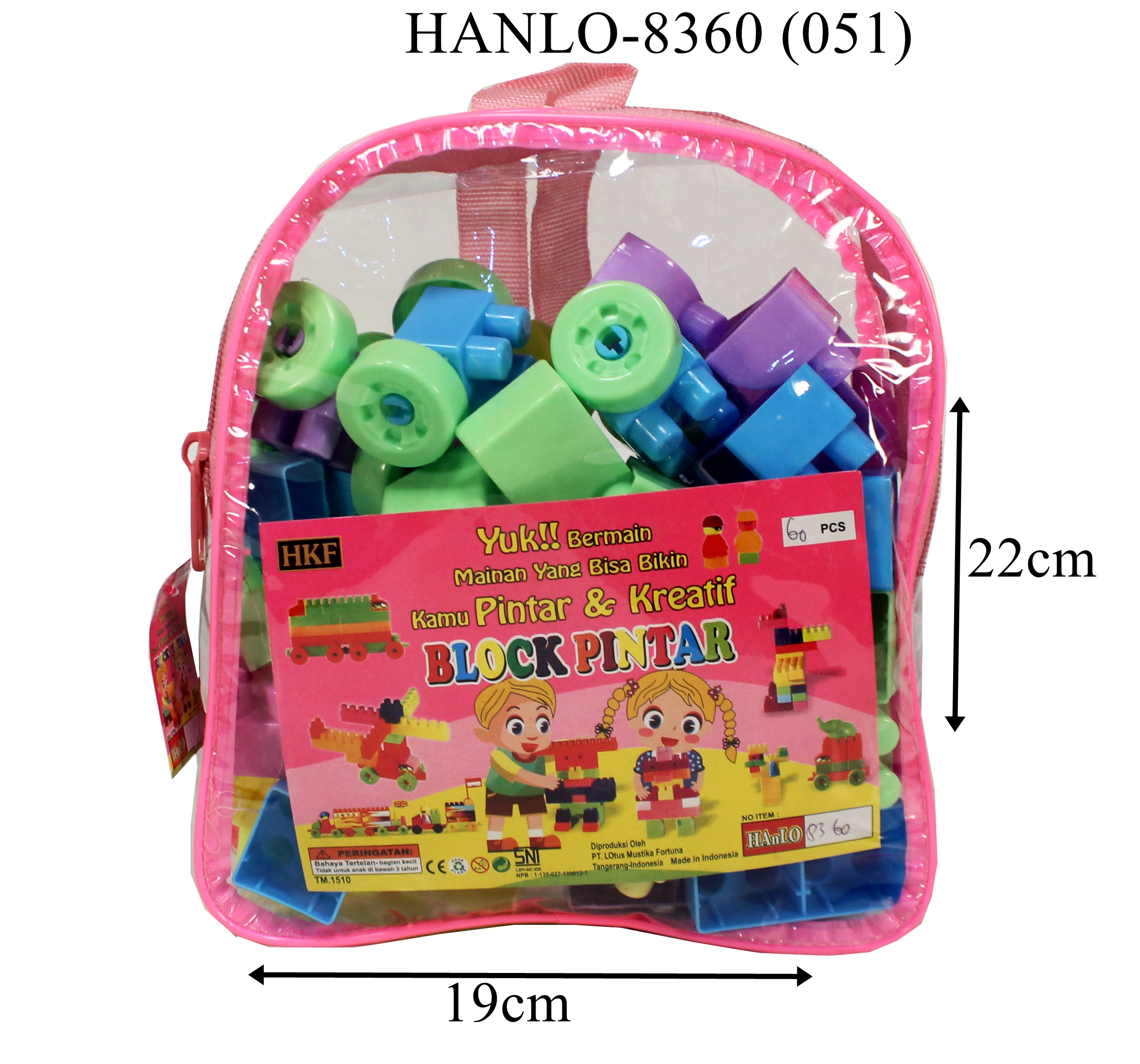 Blok Pintar Isi 60 Pcs Tas @96