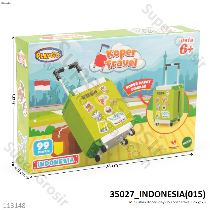 Mini Block Koper Play Go Koper Travel Box @28