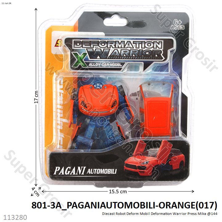 (ONLINE) Diecast Robot Deform Mobil Deformation Warrior Press Mika @1