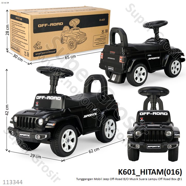 Tunggangan Mobil Jeep Off-Road B/O Musik Suara Lampu Off Road Box @1