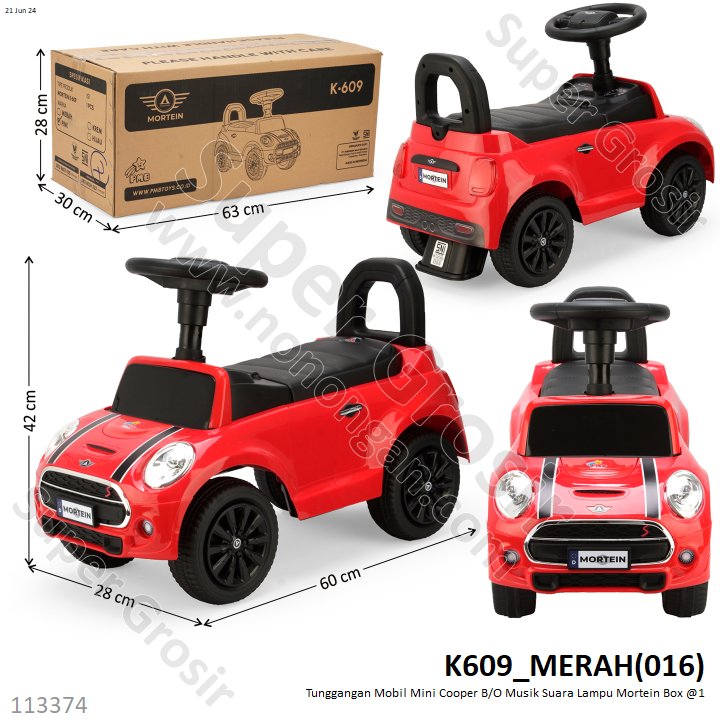 Tunggangan Mobil Mini Cooper B/O Musik Suara Lampu Mortein Box @1