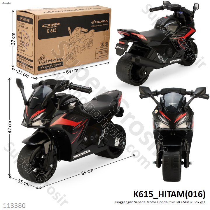 Tunggangan Sepeda Motor Honda CBR B/O Musik Koli @1