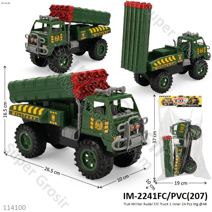 Truk Militer Rudal F/C Truck 1 Inner 24 Pcs Ktg @48