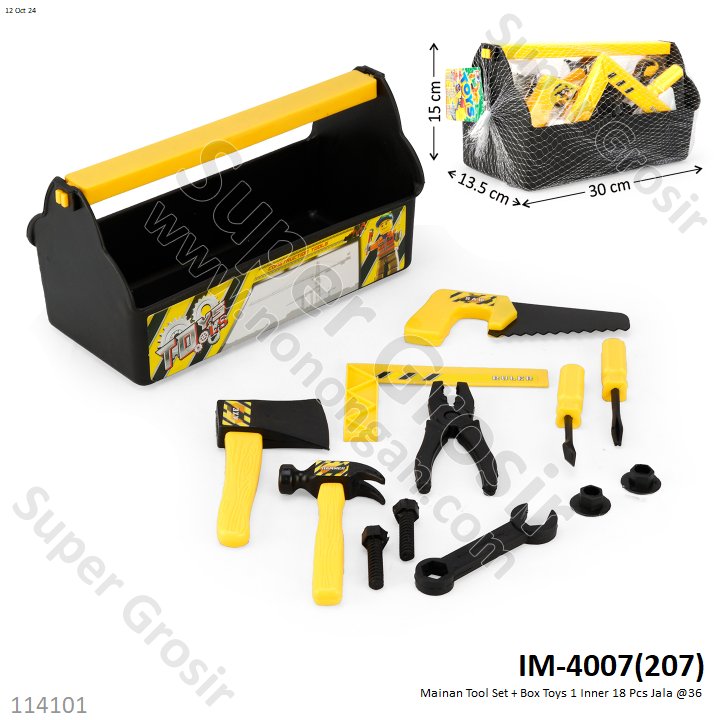 Mainan Tool Set + Box Toys 1 Inner 18 Pcs Jala @36