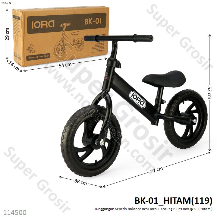 Tunggangan Sepeda Balance Bike Besi Iora 1 Karung 6 Pcs Box @6