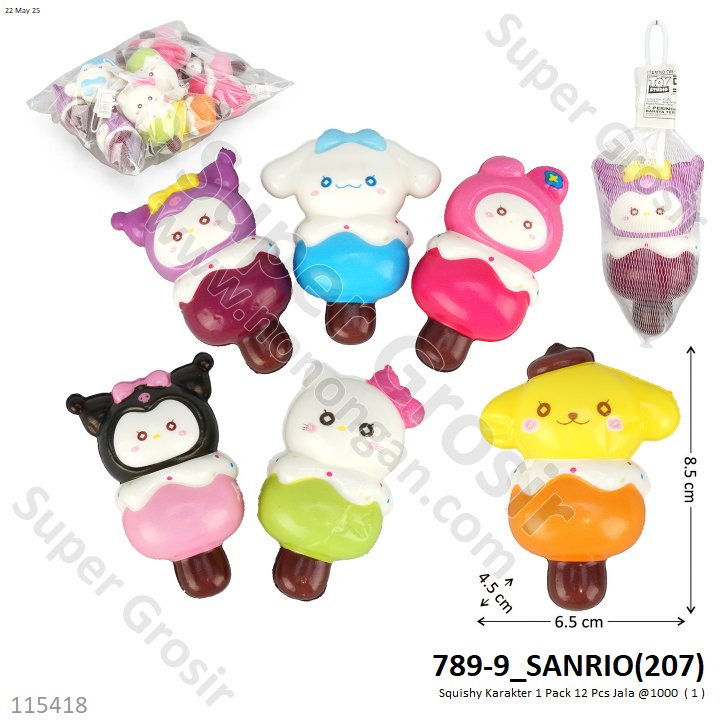 Squishy Karakter 1 Pack 12 Pcs Jala @1000