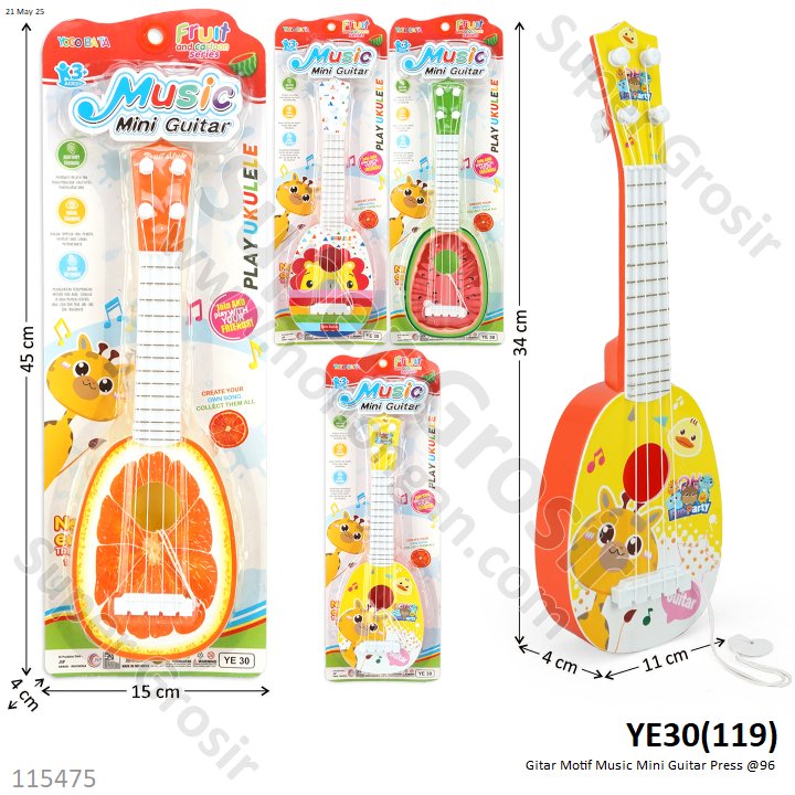 Gitar Motif Music Mini Guitar Press @96