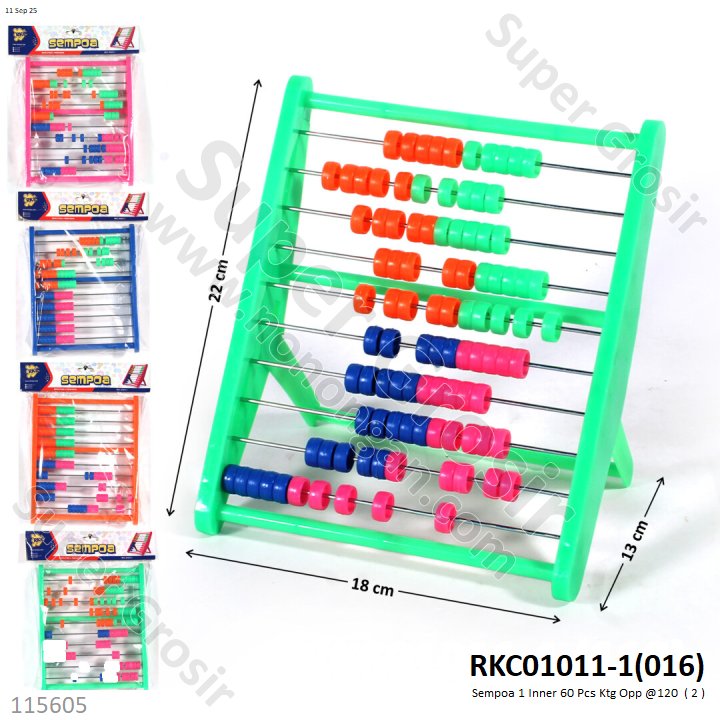 Sempoa 1 Inner 60 Pcs Ktg Opp @120