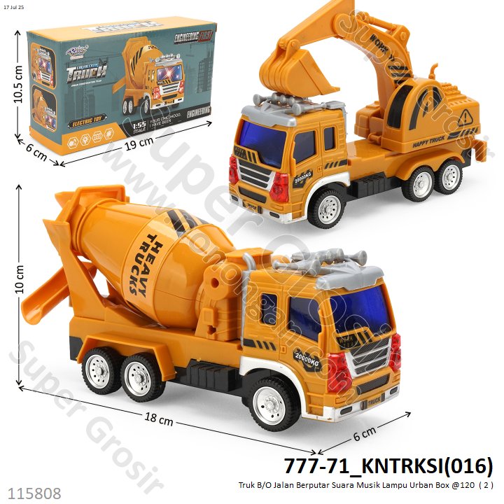 Truk B/O Jalan Berputar Suara Musik Lampu Urban Box @120