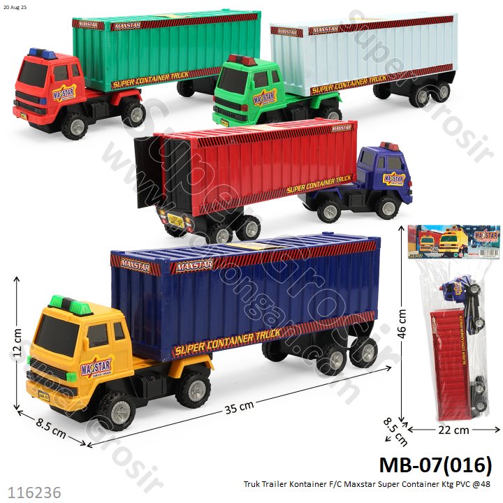 Truk Trailer Kontainer F/C Maxstar Super Container Ktg PVC @48