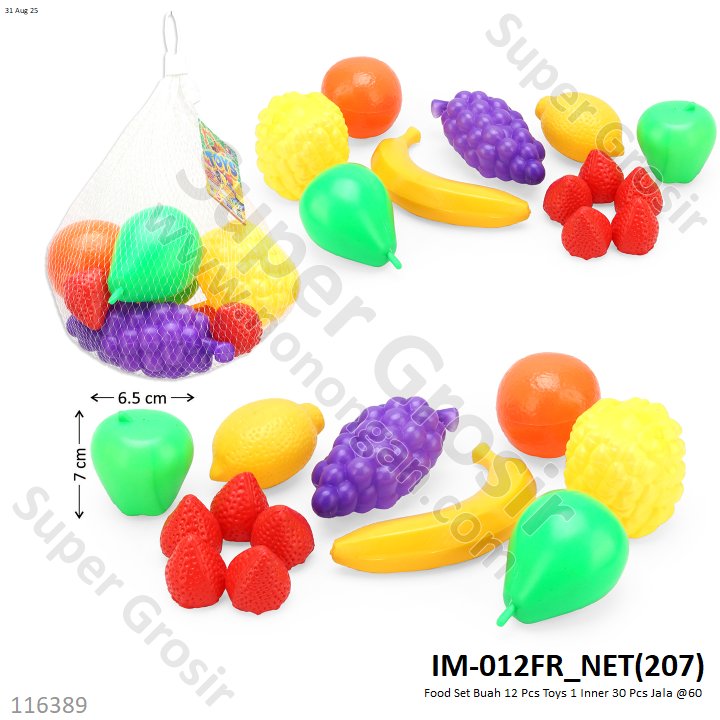 Food Set Buah 12 Pcs Toys 1 Inner 30 Pcs Jala @60