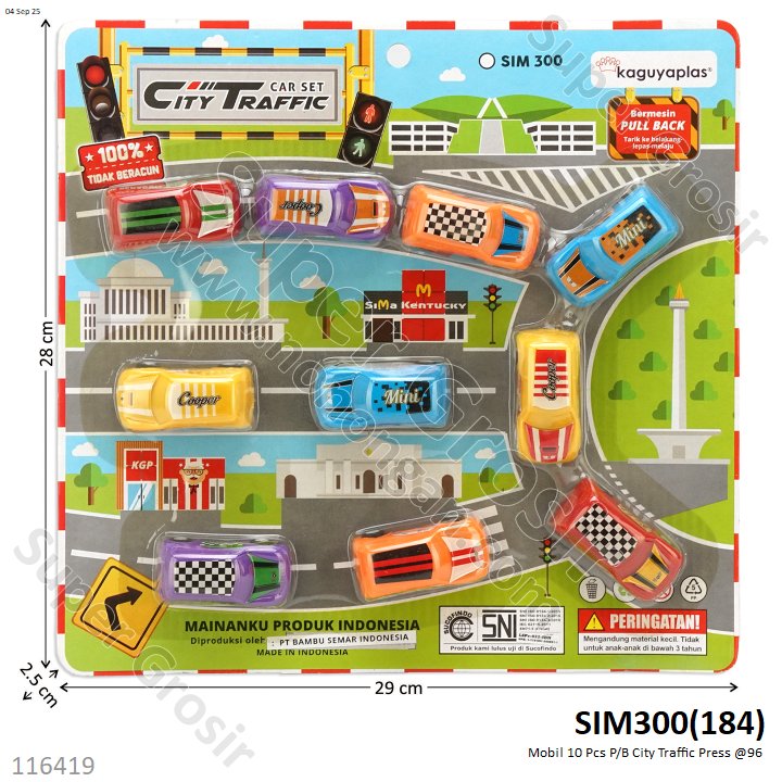 Mobil 10 Pcs P/B City Traffic Press @96