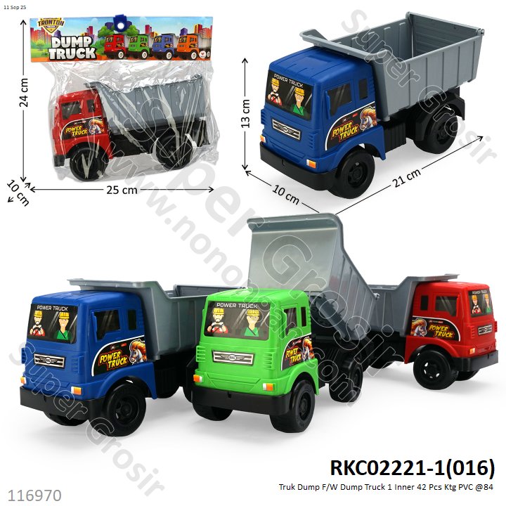Truk Dump F/W Dump Truck 1 Inner 42 Pcs Ktg PVC @84