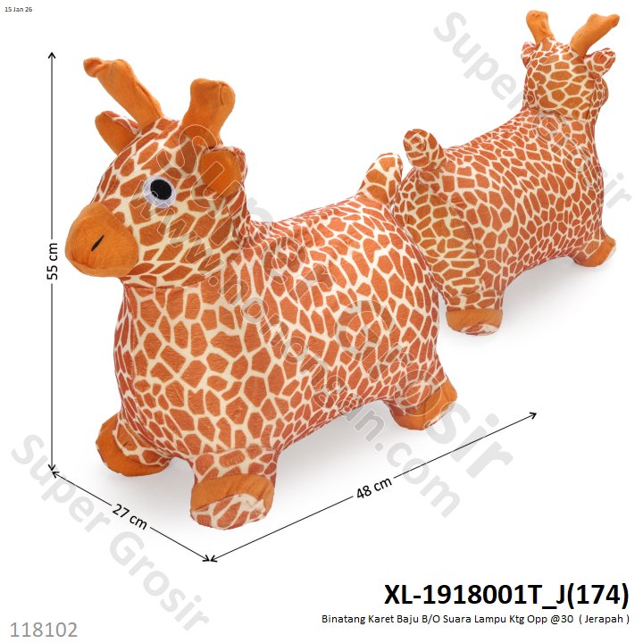 Binatang Karet Baju B/O Suara Lampu Ktg Opp @30