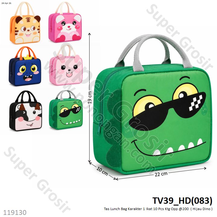 Tas Lunch Bag Karakter 1 Ikat 10 Pcs Ktg Opp @200