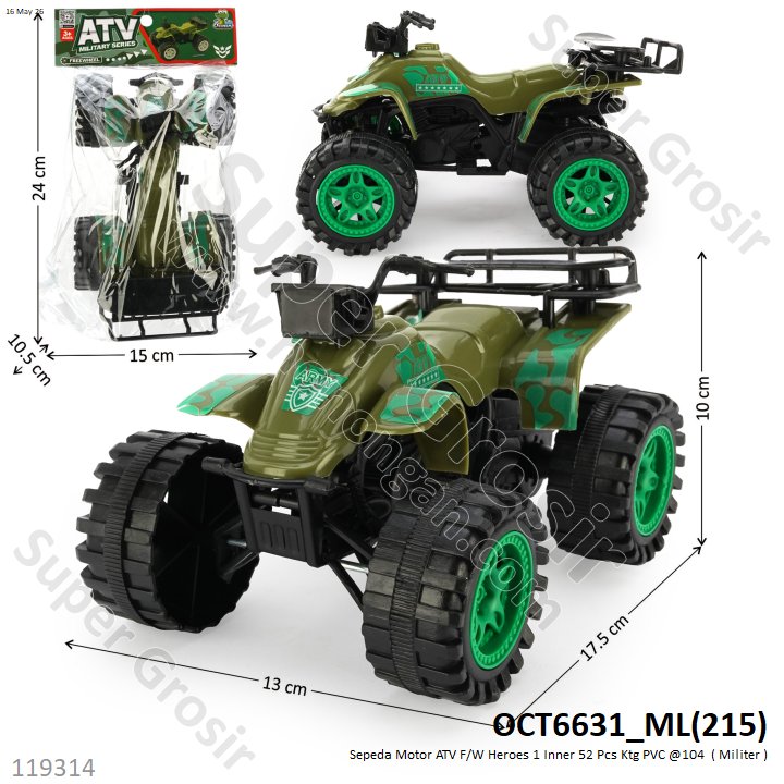 Sepeda Motor ATV F/W Heroes 1 Inner 52 Pcs Ktg PVC @104