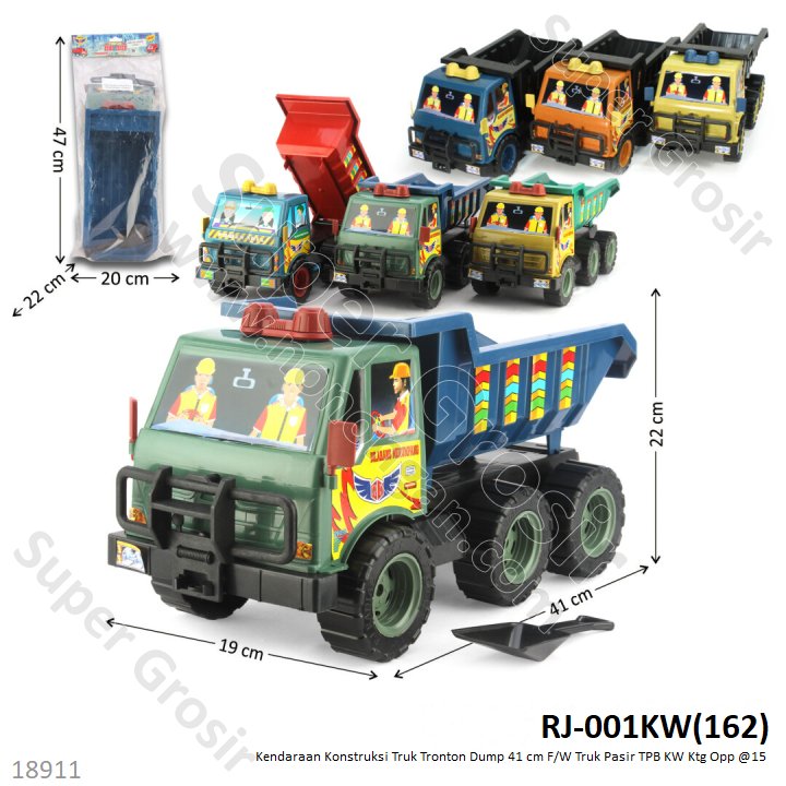 Truk Dump Tronton + Sekop F/W 41 cm Warna KW Power Full RJ-001 Ktg Opp @15