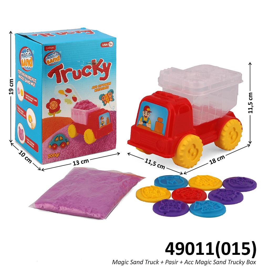 Magic Sand Set Cetakan Stempel dan Truk Dump F/W Trucky Box @48