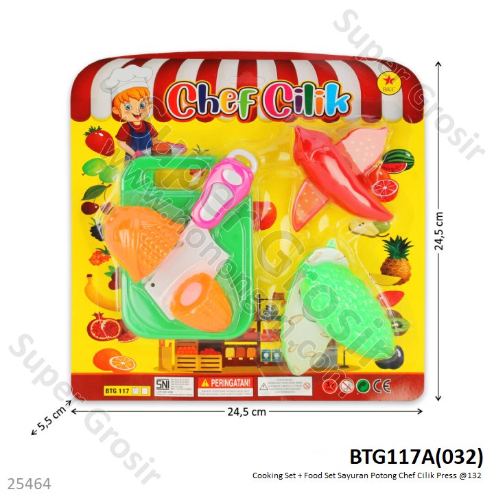 Masak-masakan Buah Sayur Potong Chef Cilik Press @132