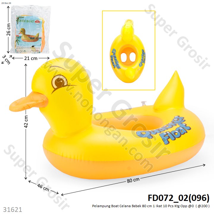 Pelampung Boat Celana Bebek 80 cm 2378XX 1 Ikat 6 Pcs Ktg Opp @180