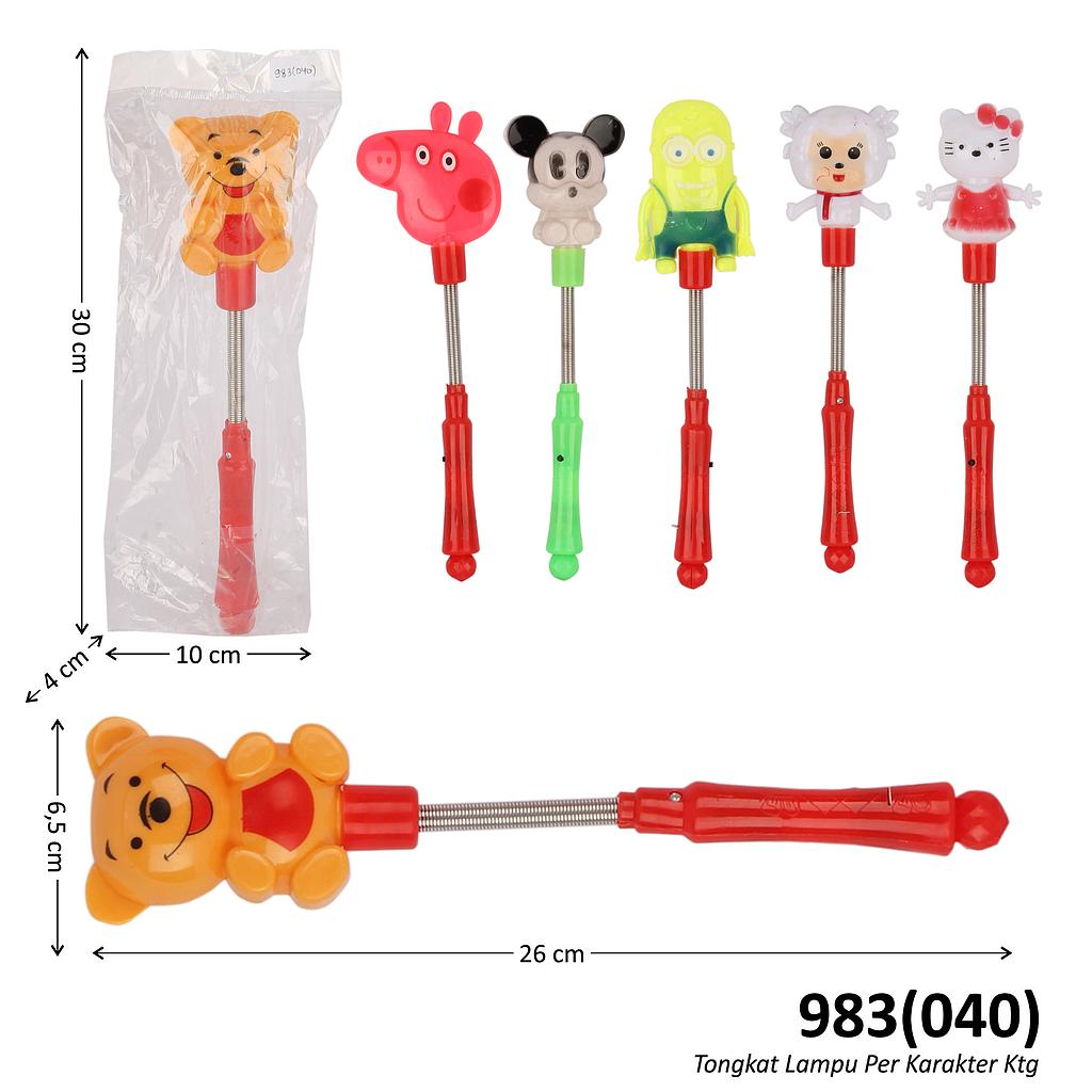 Mainan Tongkat Lampu Per Karakter 6 Karakter ( non lampu) Ktg Opp @480