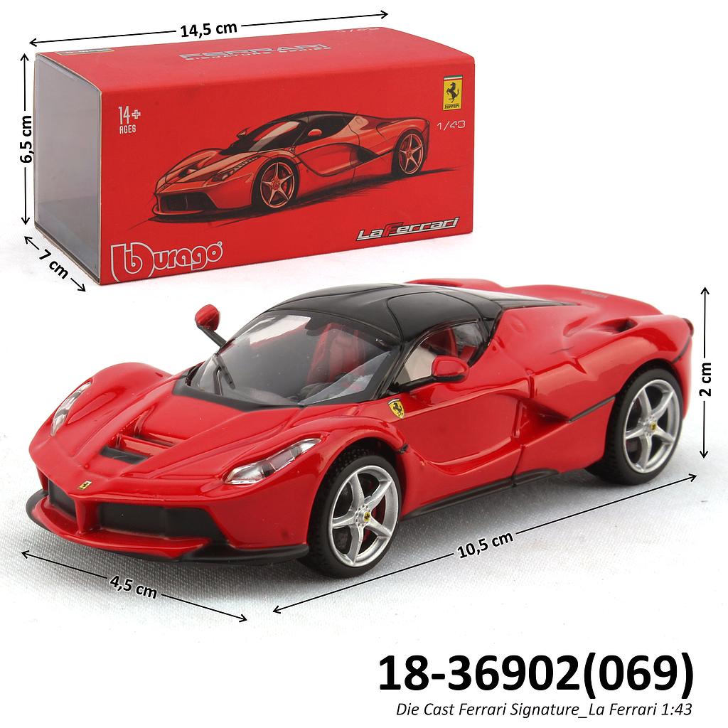 Diecast La Ferrari 1:43 Bburago Ferrari Signature Box _