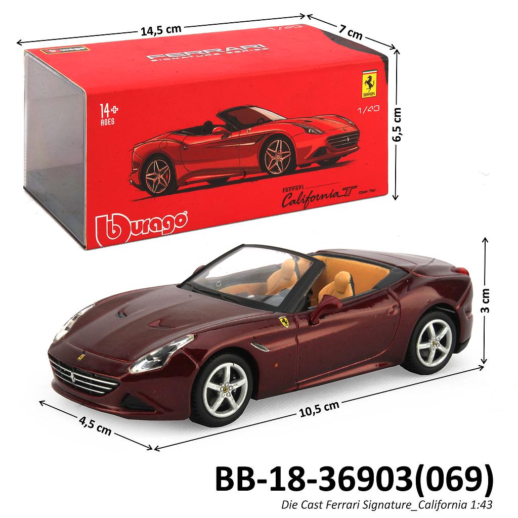 Diecast Ferrari Signature_California 1:43 Bburago Box 