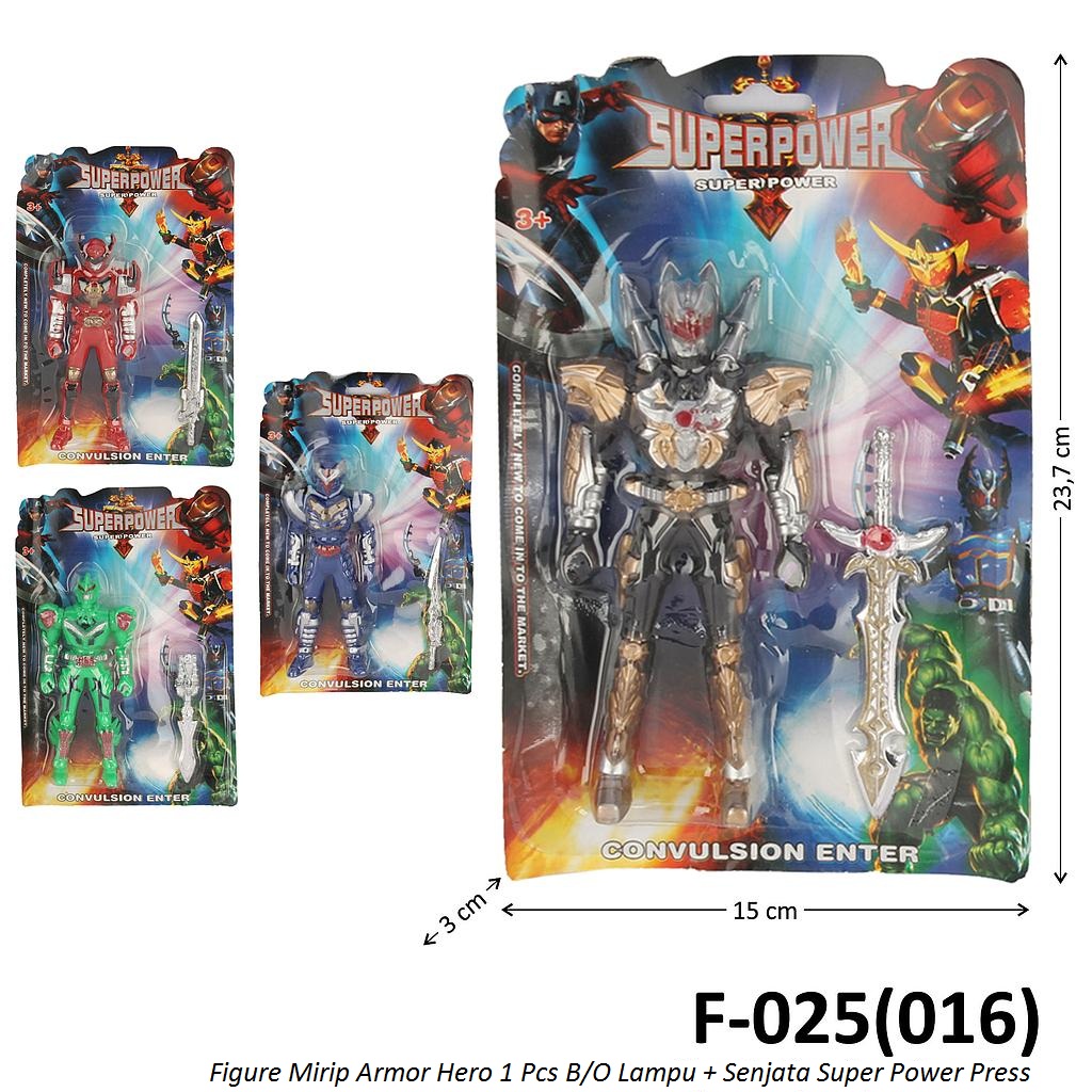 Robot Set Pedang B/O Lampu Super Power Press @288