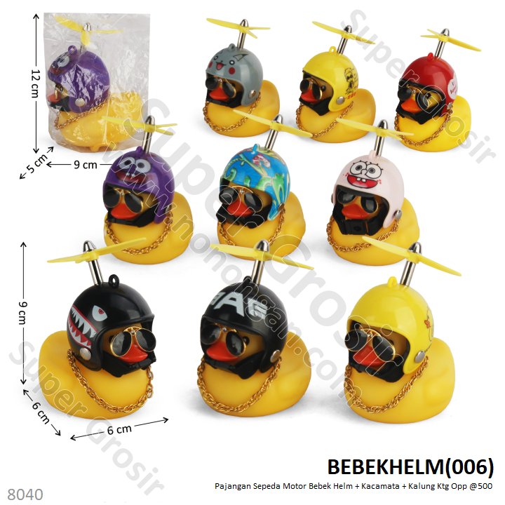 Aksesoris Sepeda Motor Bebek Helm Kacamata Kalung 1 Pack 12 Pcs Ktg Opp @500