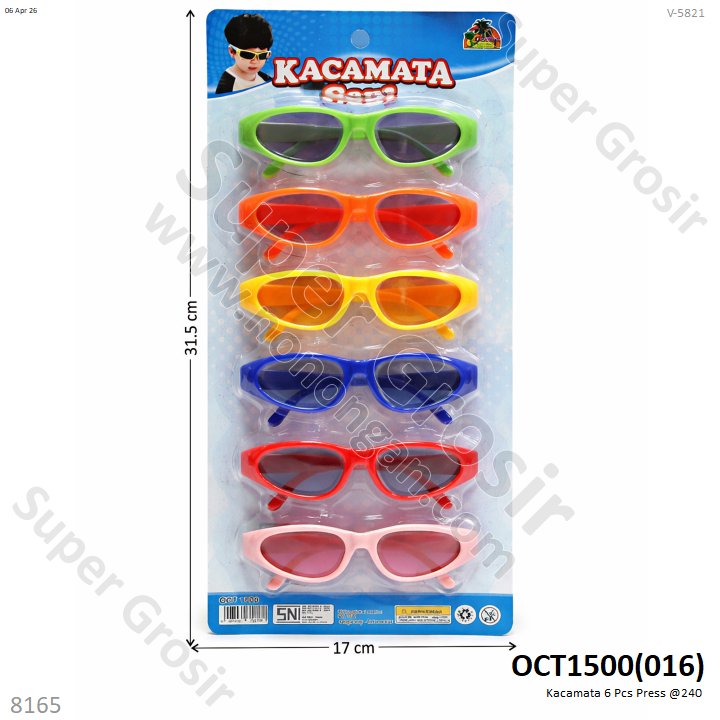 Kacamata 6 Pcs Press @240