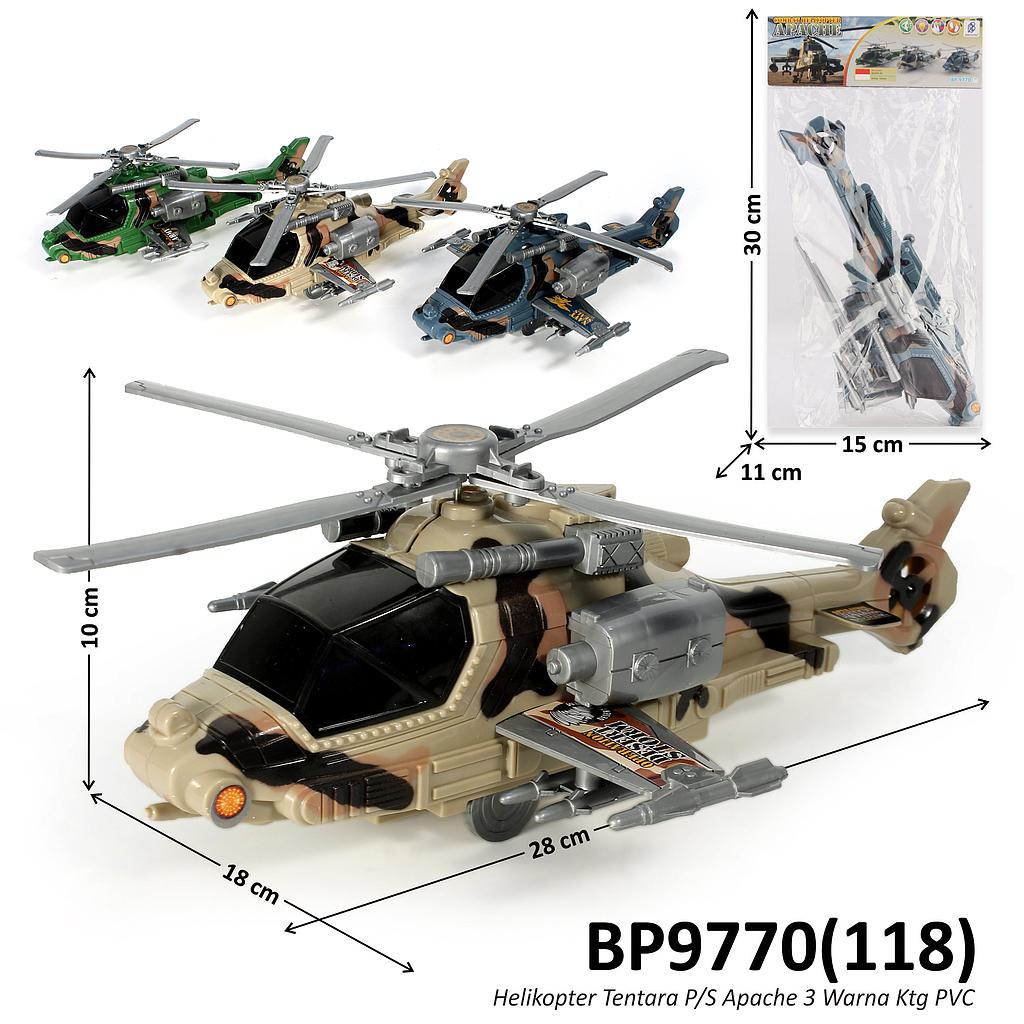 Helikopter Militer P/S Apache Ktg PVC @96