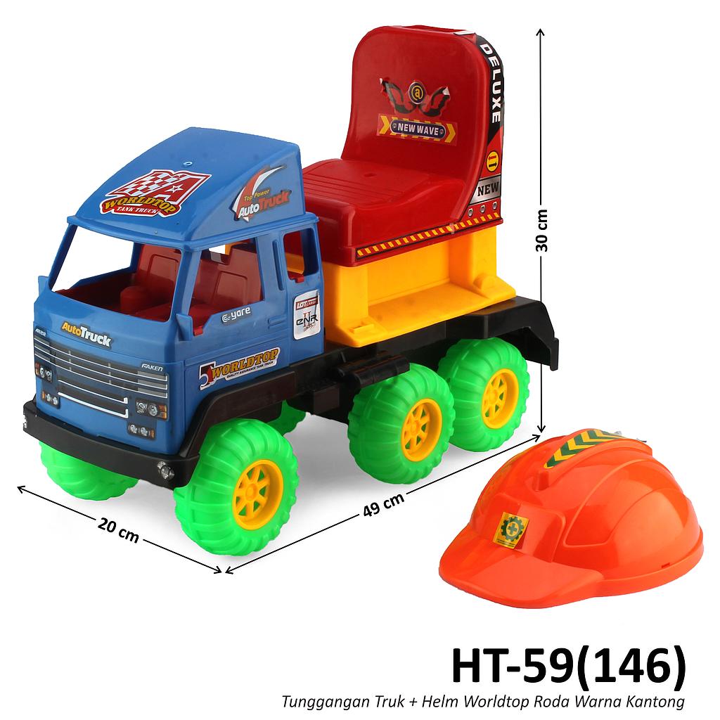 Tunggangan Truk Roda Warna dan Helm Worldtop Ktg PVC @12