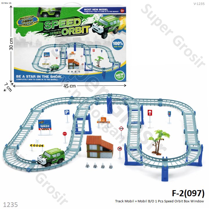 Track Mobil + Mobil B/O 1 Pcs Speed Orbit Box Window
