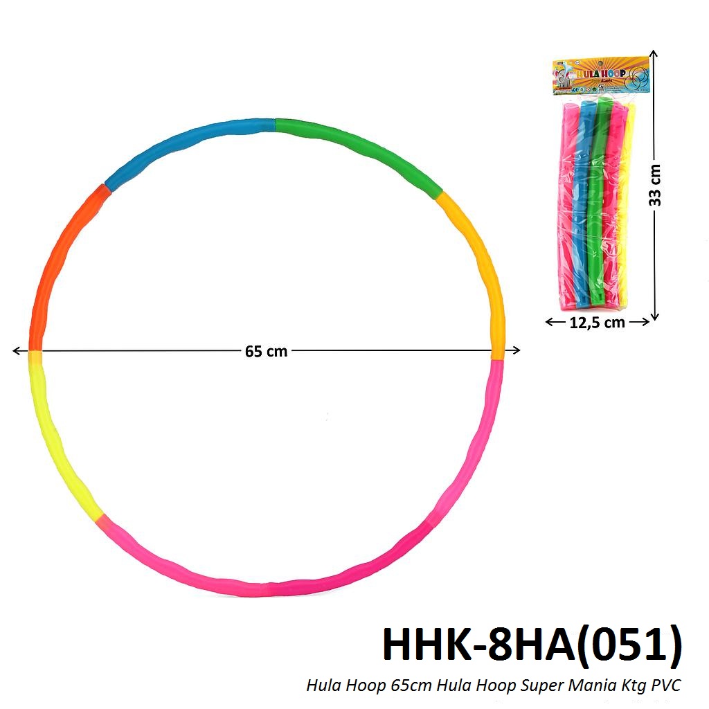 Hula Hoop 65 cm Super Mania Ktg PVC @180