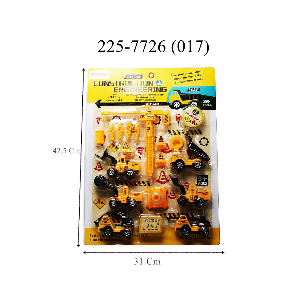 Truk Konstruksi Set 6 Pcs + Acc Tower Crane Construction Engineering Press @72