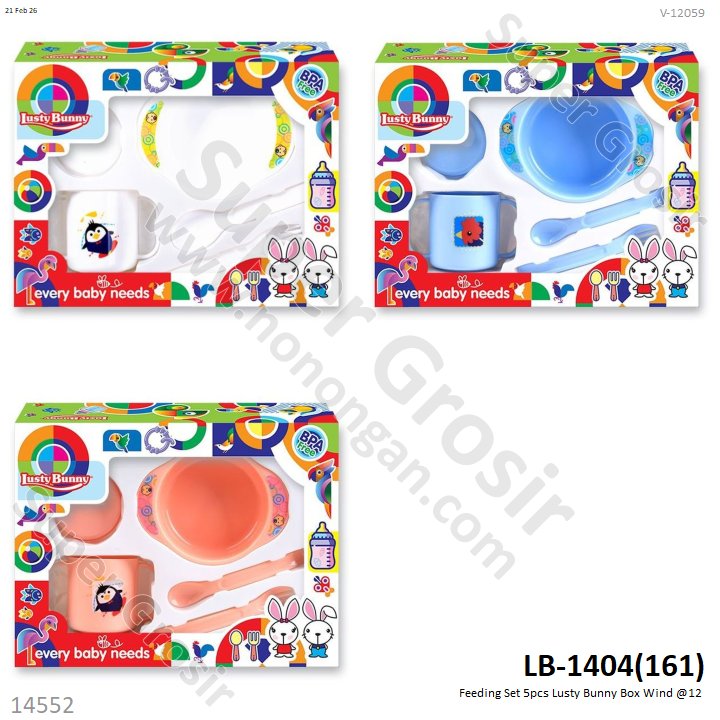 Feeding Set 5pcs Lusty Bunny Box Wind @12
