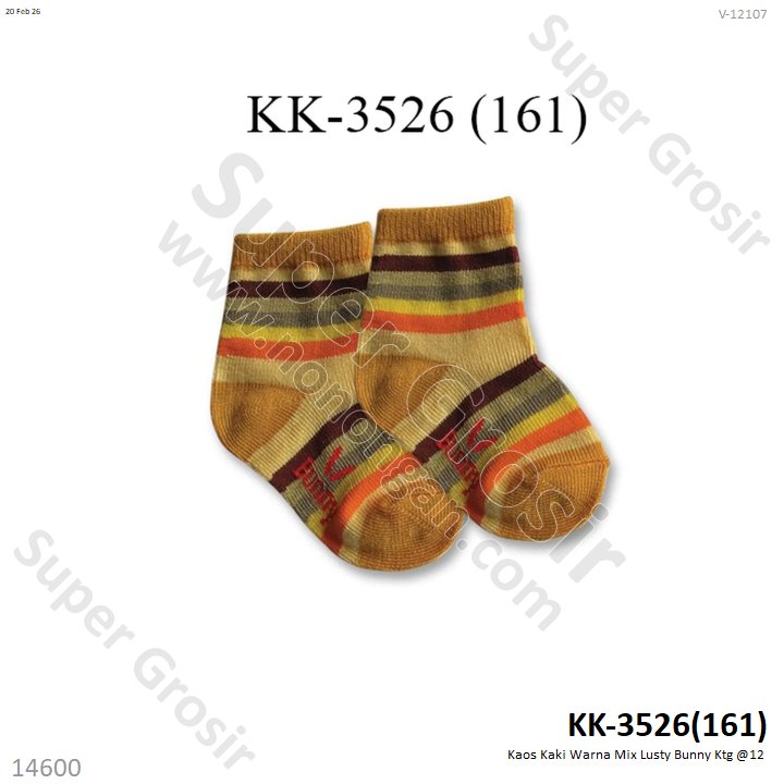 Kaos Kaki Warna Mix Lusty Bunny Ktg @12