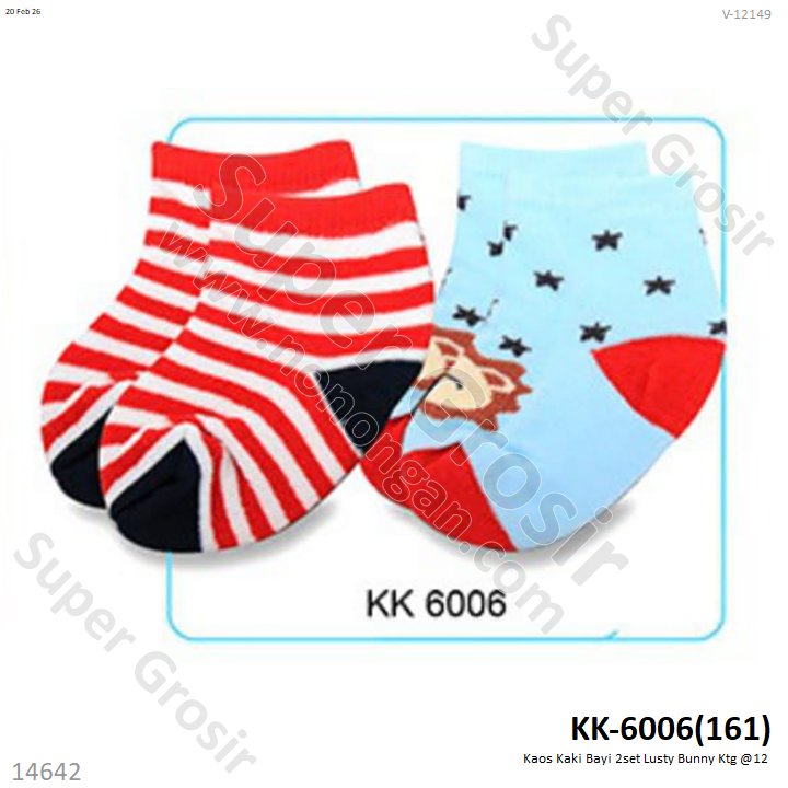 Kaos Kaki Bayi 2set Lusty Bunny Ktg @12