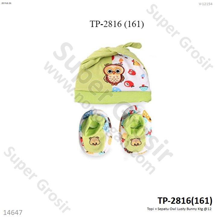 Topi + Sepatu Owl Lusty Bunny Ktg @12