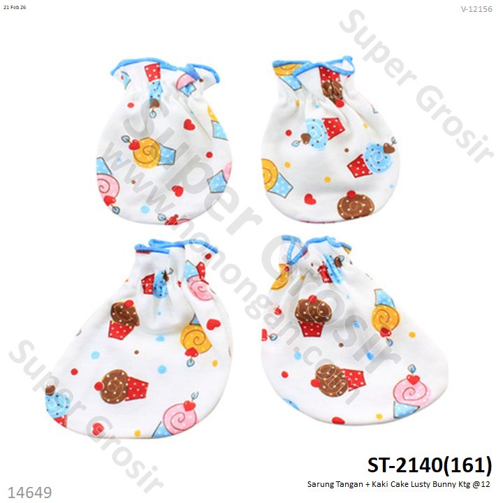 Sarung Tangan + Kaki Cake Lusty Bunny Ktg @12
