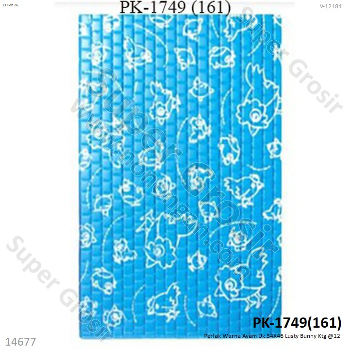 Perlak Warna Ayam Uk.34X46 Lusty Bunny Ktg @12