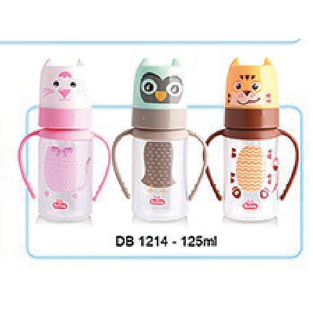 Botol Susu Animal Gagang 125ML Lusty Bunny Press @12