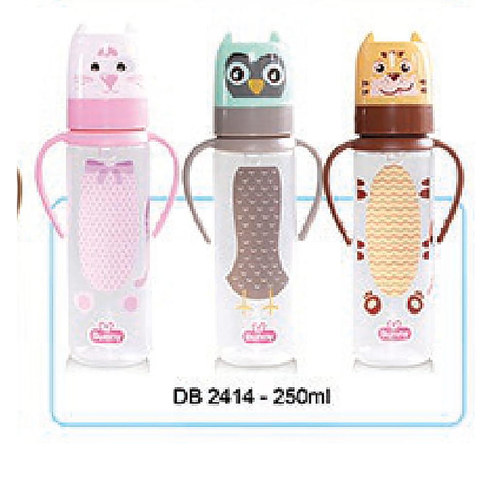 Botol Susu Animal Gagang 250ML Lusty Bunny Press @12