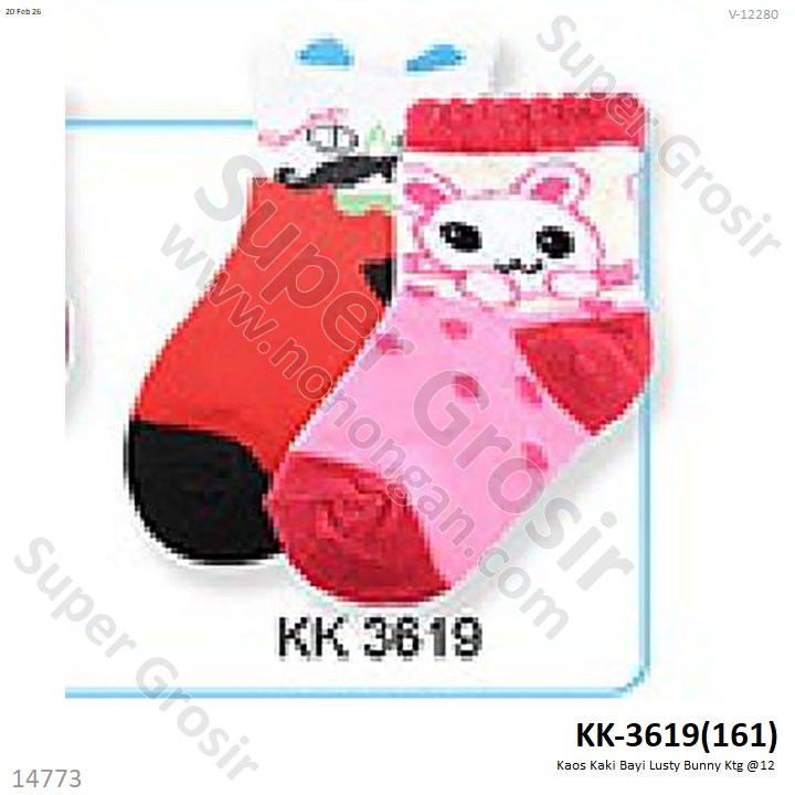 Kaos Kaki Bayi Lusty Bunny Ktg @12