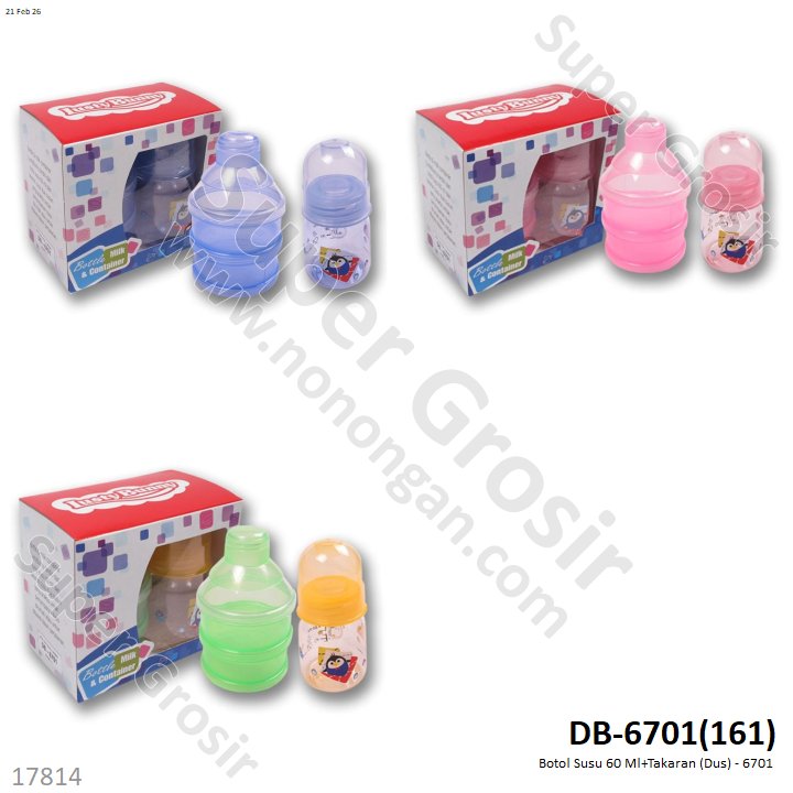 Botol Susu 60 ML+Tempat Susu Box Window @12