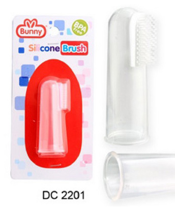 Silicone Finger Tooth Brush Press