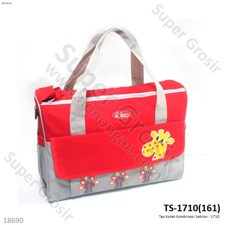 Tas Kotak Kombinasi Sablon - 1710