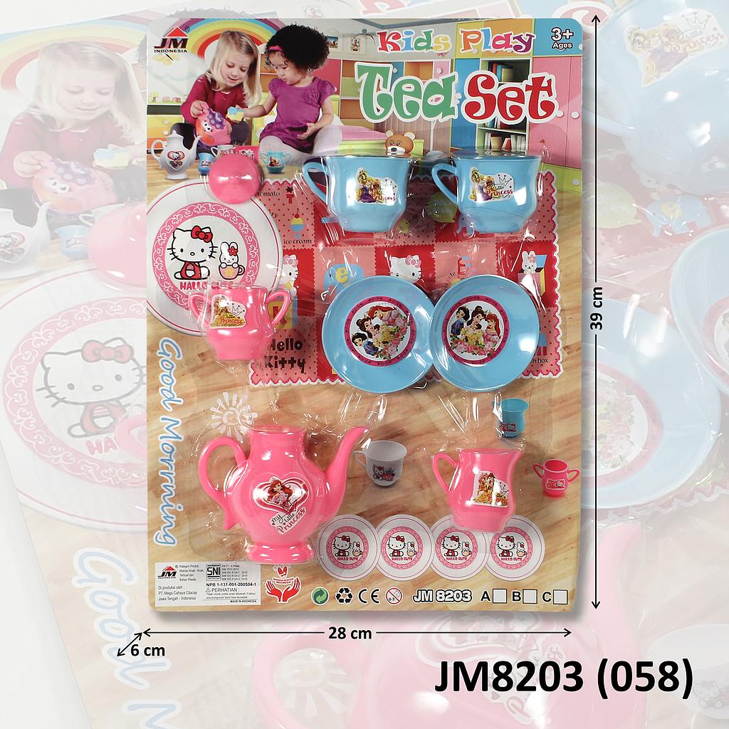 Masak-masakan Teko dan Cangkir Tea Set Press @96