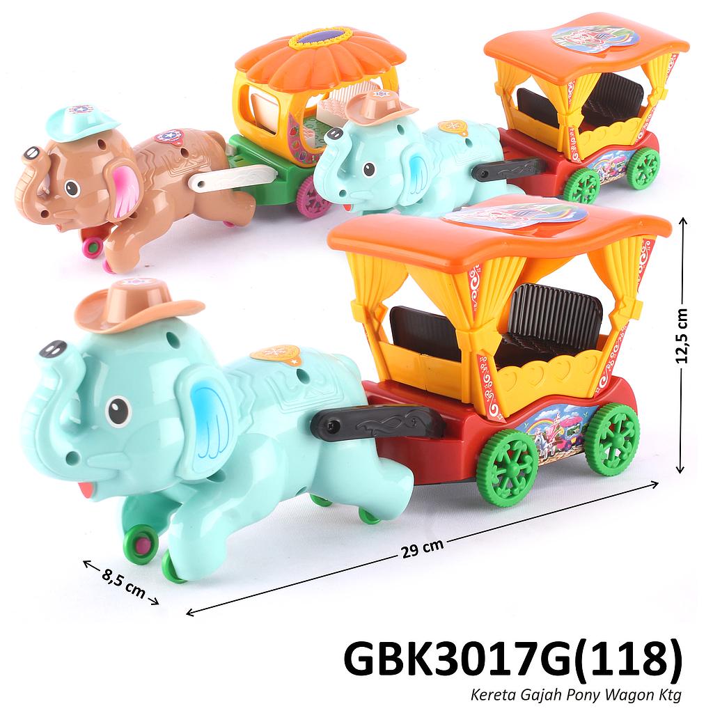 (OBRAL) Kereta Kuda Gajah F/C Pony Wagon 2 Warna Ktg Opp @60