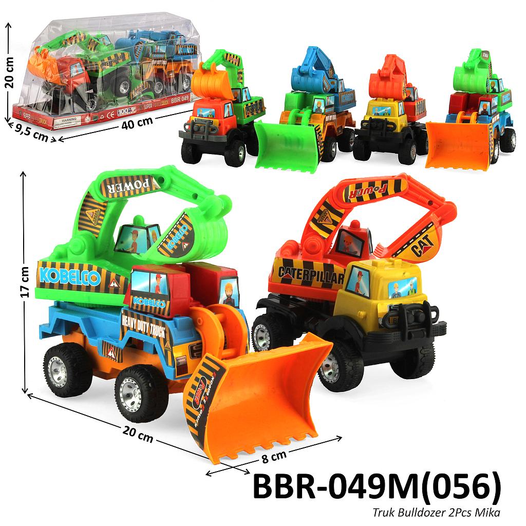 Truk Konstruksi Dobel 2 Pcs (Bulldozer Excavator dan Truk Excavator) F/C 23 cm Box Mika @60